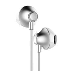 BASEUS Slušalke za ušesa z daljinskim upravljalnikom Encok H06 silver