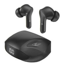 slomart dudao brezžične slušalke v ušesih tws bluetooth 5.2 črne (u16h-black)