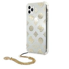 Guess GUHCN58KSPEGO iPhone 11 Pro 5,8" zlati trdi ovitek Peony Chain Collection