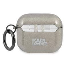 Karl Lagerfeld KLA3UCHGK AirPods 3 ovitek črn/black Glitter Choupette