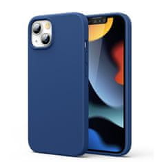 Ugreen Gumijast prilagodljiv silikonski ovitek za iPhone 13 modri