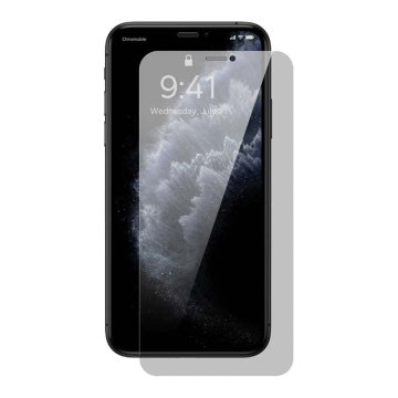 BASEUS Kaljeno steklo z 0,3 mm filtrom zasebnosti za iPhone XS Max / 11 Pro Max