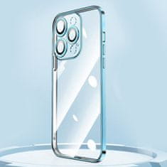 Joyroom Etui pokrowiec do iPhone 13 Pro obudowa z metaliczną ramką srebrny