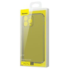 BASEUS Etui pokrowiec do iPhone 13 Pro sztywna obudowa z żelową ramką czarny