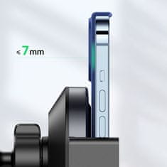 Ugreen Avtomobilski brezžični polnilnik Qi 15 W + držalo za telefon na rešetko, črn