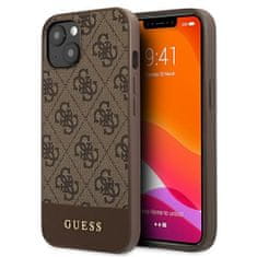 Guess GUHCP13SG4GLBR iPhone 13 mini 5,4" rjava/brown hard case 4G Stripe Collection