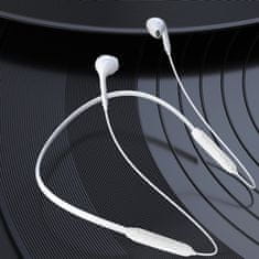 DUDAO Brezžične slušalke Bluetooth Magnetic Suction bele