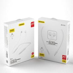 DUDAO Brezžične slušalke Bluetooth Magnetic Suction bele