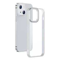 BASEUS crystal phone case oklepni ovitek za iphone 13 z okvirjem iz gela, siv (arjt000313)