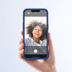 Joyroom Ohišje za iPhone 13 Pro zadnji in sprednji pokrov + kaljeno steklo modro