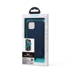 Joyroom Etui pokrowiec do iPhone 13 Pro Max obudowa na tył i przód + szkło hartowane niebieski