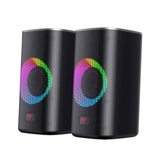 Havit Računalniški zvočniki 2.0 SK212 Bluetooth RGB