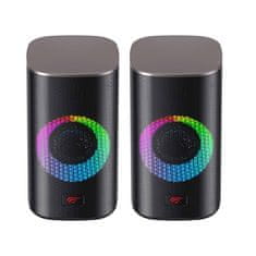 Havit Računalniški zvočniki 2.0 SK212 Bluetooth RGB