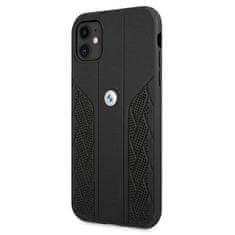 Bmw etui bmhcn61rsppk iphone 11 6,1; / xr črna trda torbica leather curve perforate