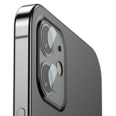 slomart baseus 2x 0,25 mm kaljeno steklo 9h za zadnjo kamero za iphone 12 / iphone 12 mini prozorno (sgapiph54n-jt02)