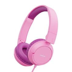 Joyroom on-ear slušalke 3,5 mm mini jack za otroke otroške roza (jr-hc1 roza)