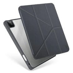 UNIQ ovitek, etui Moven iPad Pro 12,9" (2021) Protimikrobni ščitnik/črno siva