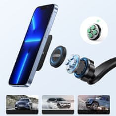 Ugreen magnetni avto nosilec za telefon na kokpitnem steklu črn (lp360)