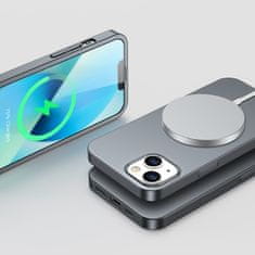 Joyroom Etui pokrowiec do iPhone 13 obudowa na tył i przód + szkło hartowane szary