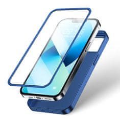 Joyroom Etui pokrowiec do iPhone 13 obudowa na tył i przód + szkło hartowane niebieski