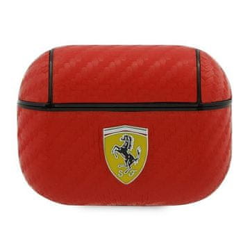 Ferrari FESAPCARE AirPods Pro ovitek rdeče On Track PU Carbon