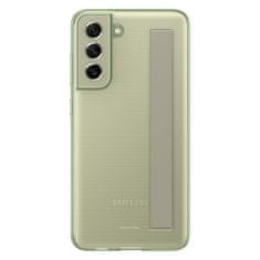 Samsung prozoren ovitek s trakom za samsung galaxy s21 fe olivna (ef-xg990cme)