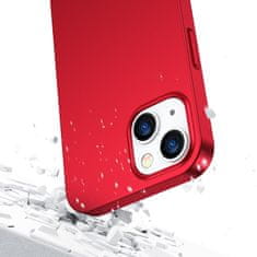 Joyroom Etui pokrowiec do iPhone 13 obudowa na tył i przód + szkło hartowane czerwony