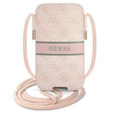 Guess torbica GUPHL4GDPI 6,7-palčni roza/rožnati trdi kovček 4G Stripe