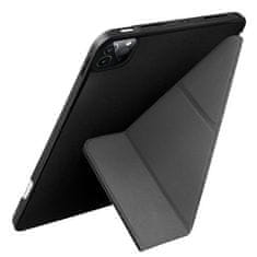 UNIQ ovitek, Transforma iPad Pro 12,9" (2021) Protimikrobno črno/črno črno
