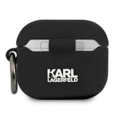 Karl Lagerfeld KLACA3SILCHBK AirPods 3 cover črn/black Silikonski ovitek Choupette