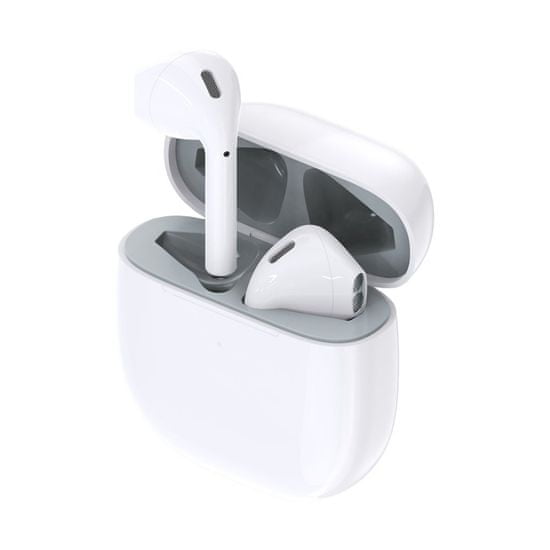 slomart choetech brezžične slušalke v ušesih tws bluetooth 5.0 bele (bh-t02)