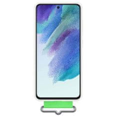 Samsung pašček silikonski ovitek etui ovitek za samsung galaxy s21 fe bel (ef-gg990twe)