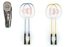 Donnay Set za badminton + 3 košare kovinski 66cm v torbi - mešanica barv