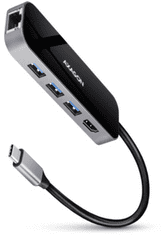 AXAGON priklopna postaja, 6v1, 3x USB 3.2, HDMI RJ45, 20 cm, PD 100W (HMC-6GL)