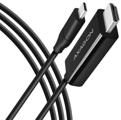 AXAGON kabel USB-C na HDMI, 4K/60Hz, 1,8 m, črn (RVC-HI2C)