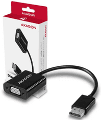 AXAGON adapter DisplayPort na VGA, FullHD, črn (RVD-VGN)