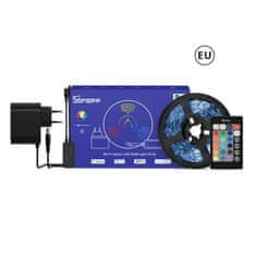 Sonoff l2 lite smart led strip kit 5 m rgb ewelink 300 lm daljinski upravljalnik napajanje bluetooth
