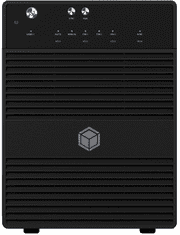 IcyBox IB-3740-C31 ohišje za 4 diske ali SSD, zunanje, USB 3.1 tip-C, črno