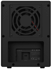 IcyBox IB-3740-C31 ohišje za 4 diske ali SSD, zunanje, USB 3.1 tip-C, črno
