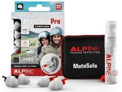 Alpine MotoSafe® Pro čepki za ušesa, 2 para, čistilo, obesek (2080100174)