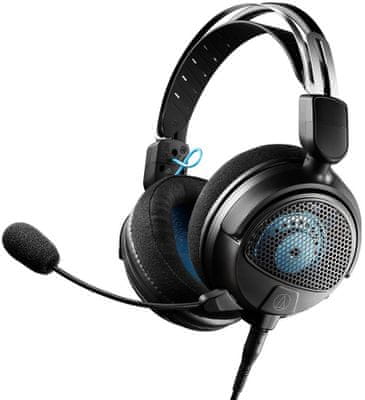 audio technica ath gdl3 gaming slušalke s kabelsko povezavo kolesce za uravnavanje glasnosti odličen zvok lahka zasnova snemljiv mikrofon široka združljivost
