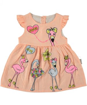 DEKLIŠKA OBLEKA/TUNIKA – FLAMINGO
