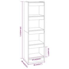 Vidaxl Knjižna omara/pregrada sonoma hrast 40x30x135 cm