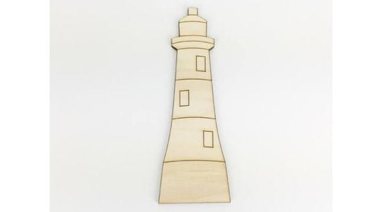 Rayher.	 Morski svetilnik, 15.5x5.5cm, leseni dekor
