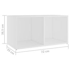 Vidaxl TV omarice 2 kosa bele 72x35x36,5 cm iverna plošča