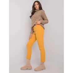 Factoryprice Elegantne ženske hlače BEVERLEY Mustard LC-SP-22K-5001.81P_379580 36
