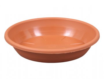 Podstavek pod cvetlični lonček SAKURA plastika d26cm, terakota