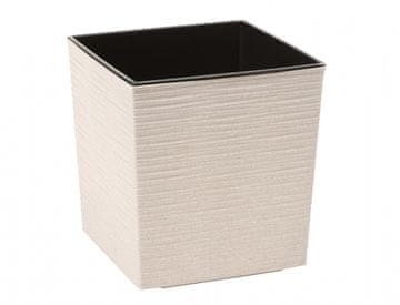 eoshop Pokrov za cvetlični lonec YUCA PROTJE EKO plastika 25x25x26cm