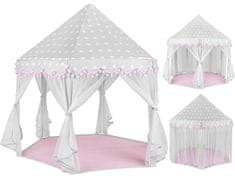Kruzzel otroški šotor sivo-rožnate barve Kruzzel