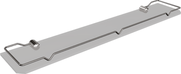ANDEX Steklena polica za kopalnico z okvirjem (70 cm) 050/70/CC (krom)